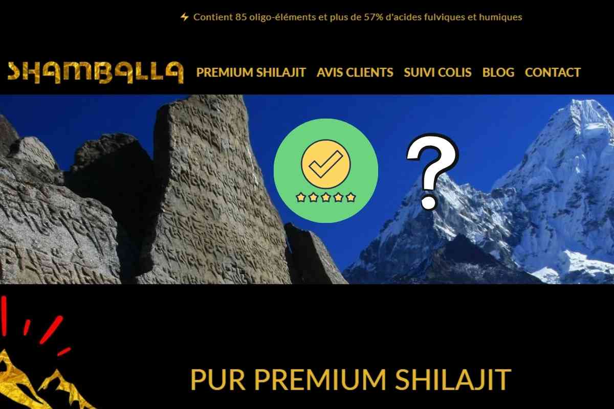 Analyse et avis sur le site Shamballa-shilajit