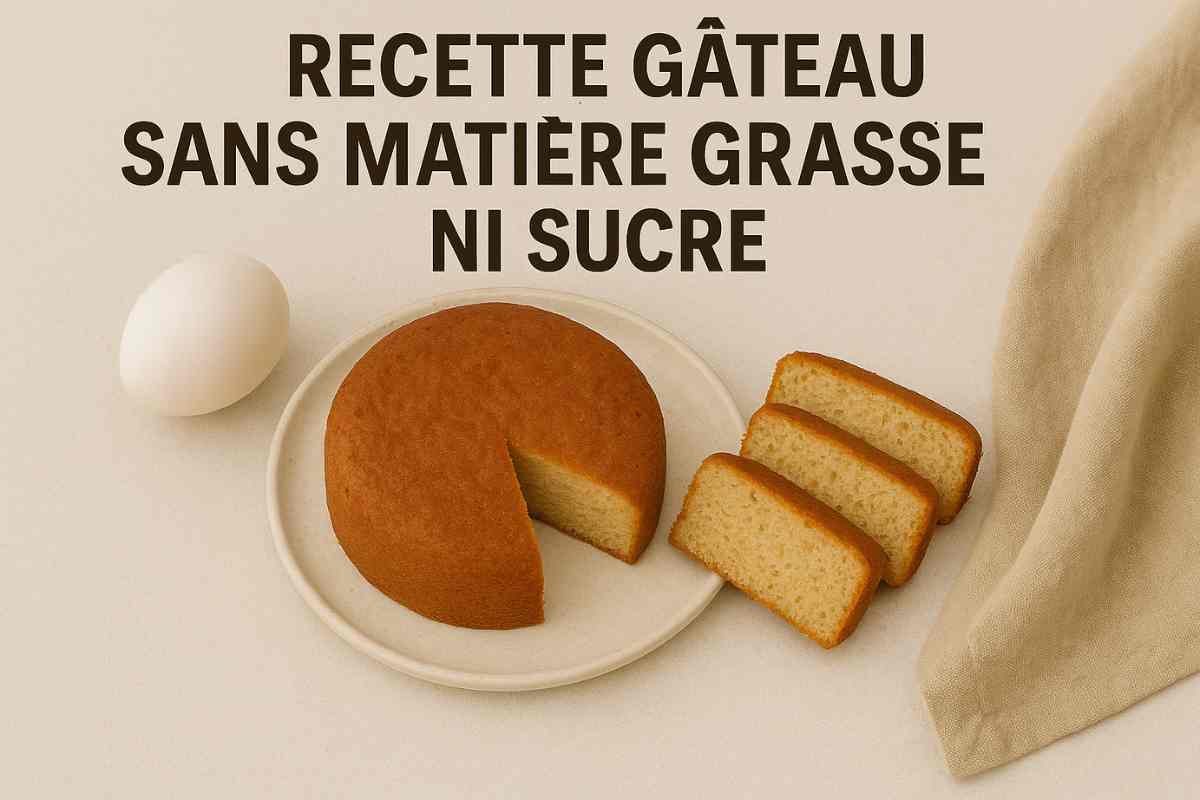 Recette de gâteau sans matière grasse ni sucre