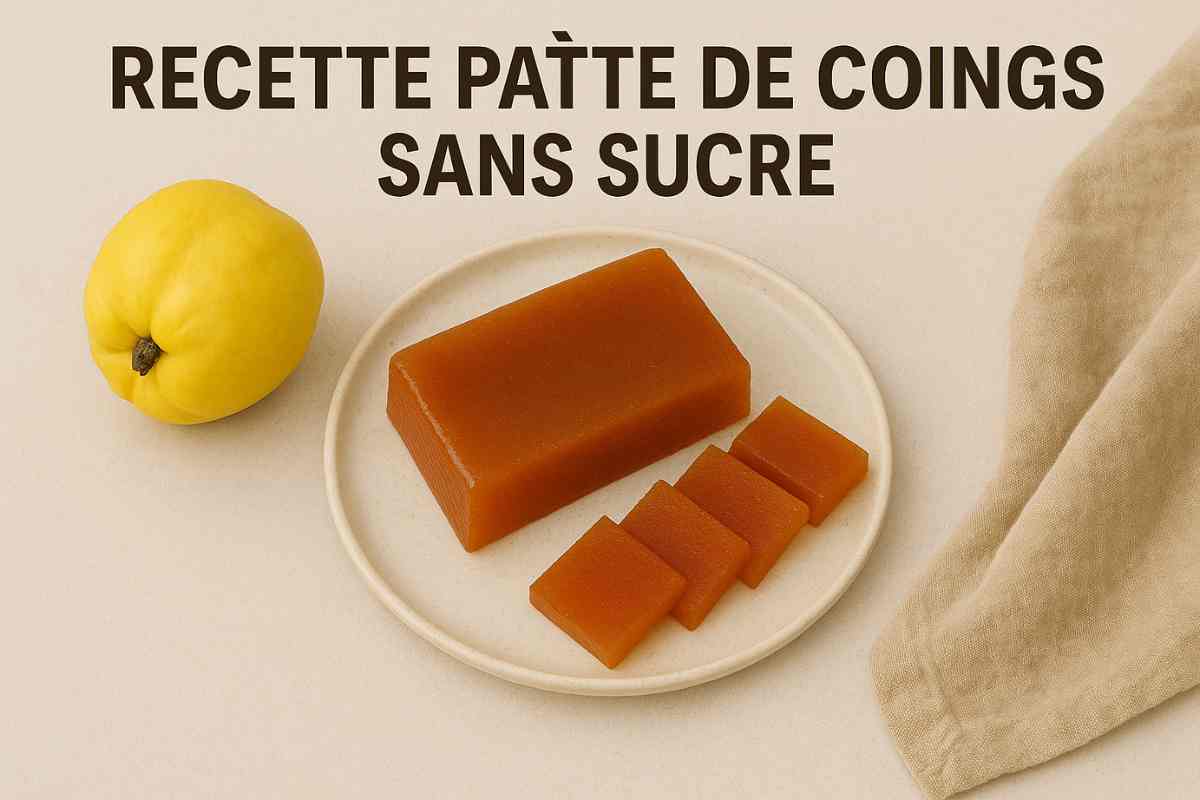 Recette de pâte de coings sans sucre