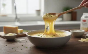 sauce fromagère mise en avant