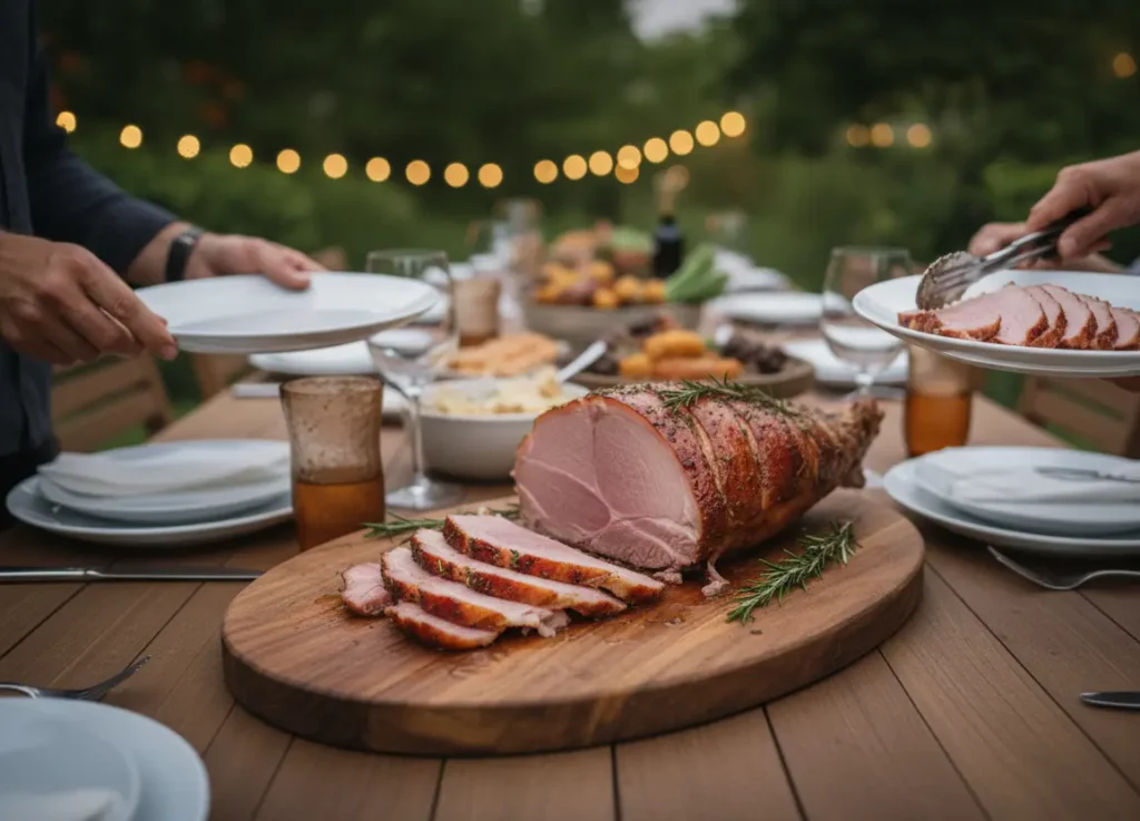 jambon &agrave; la broche service