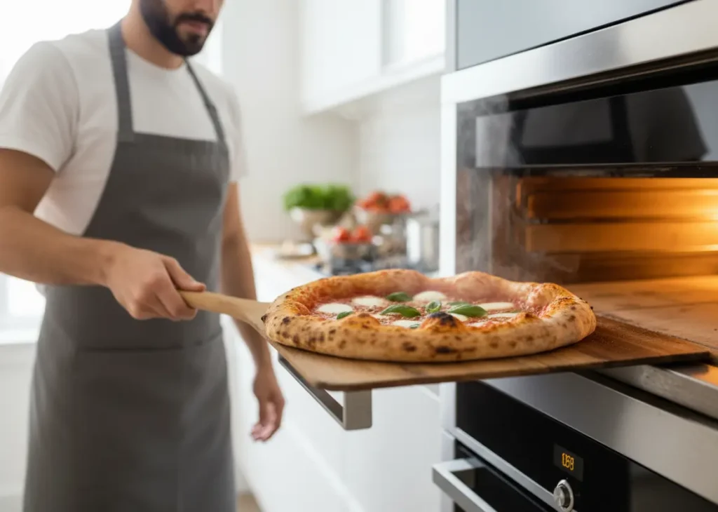 pizza sortie du four