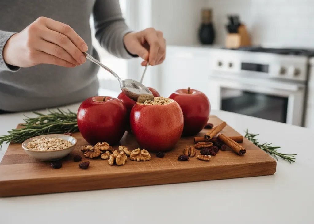 pomme au four sans sucre garnissage