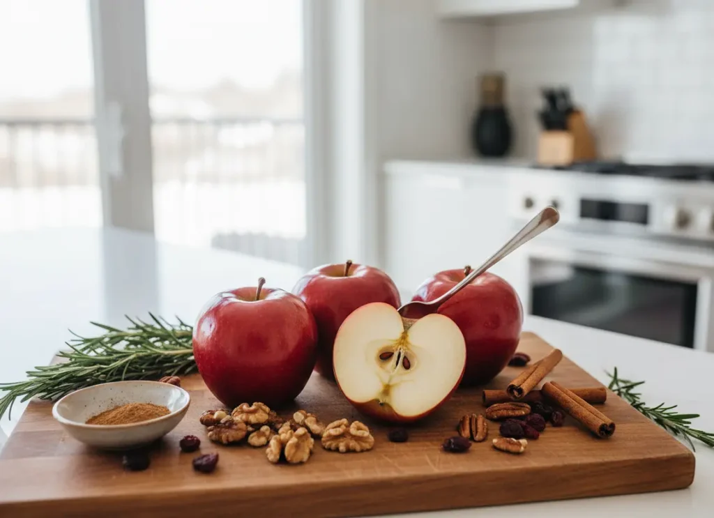 pomme au four sans sucre ingr&eacute;dients