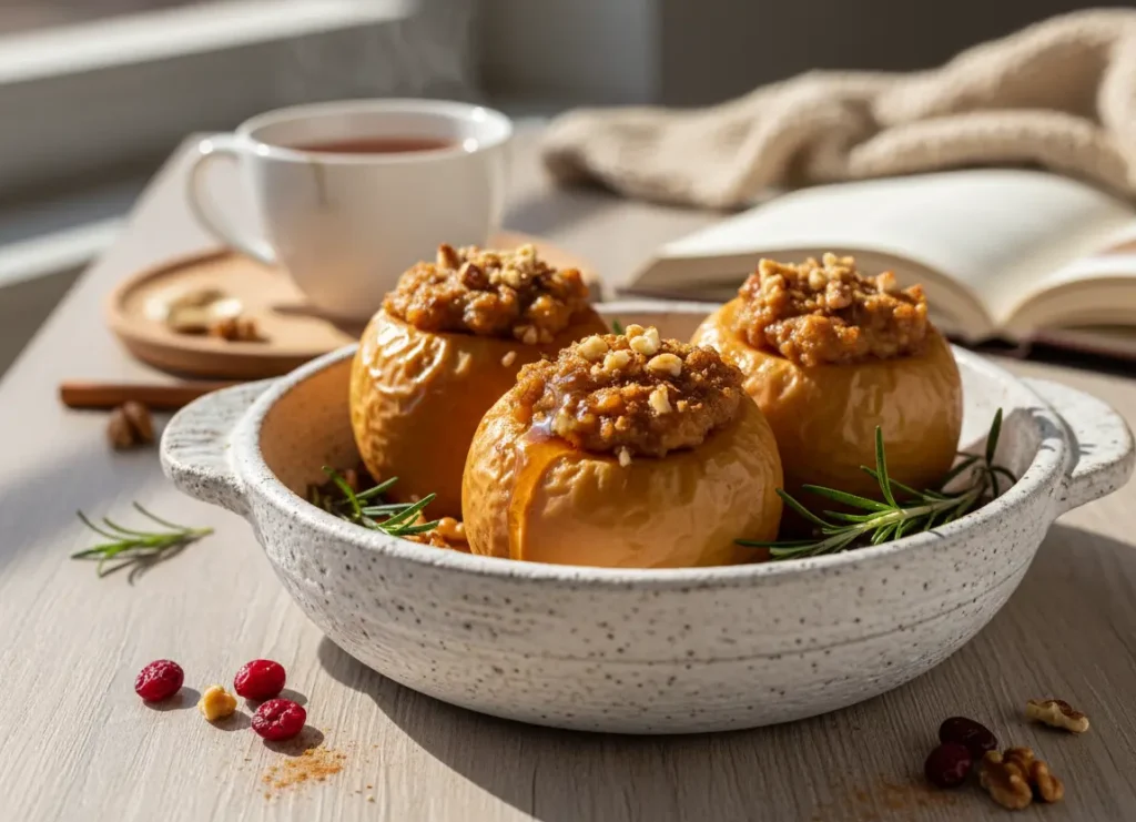 pomme au four sans sucre mise en avant