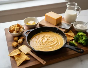 sauce cheddar mise en avant