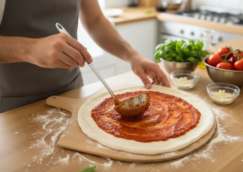 sauce pizza &eacute;talage