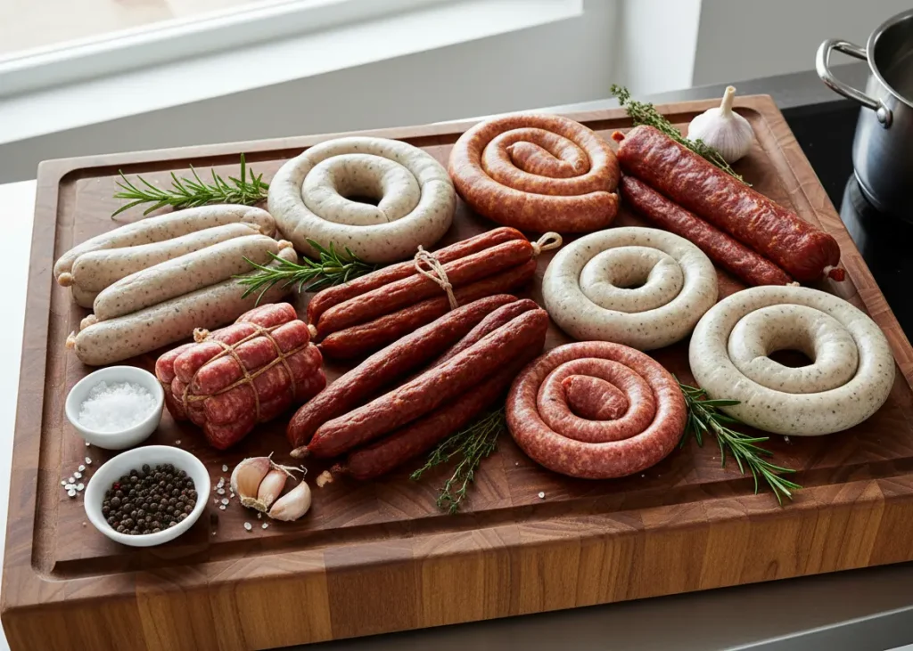 types de saucisses