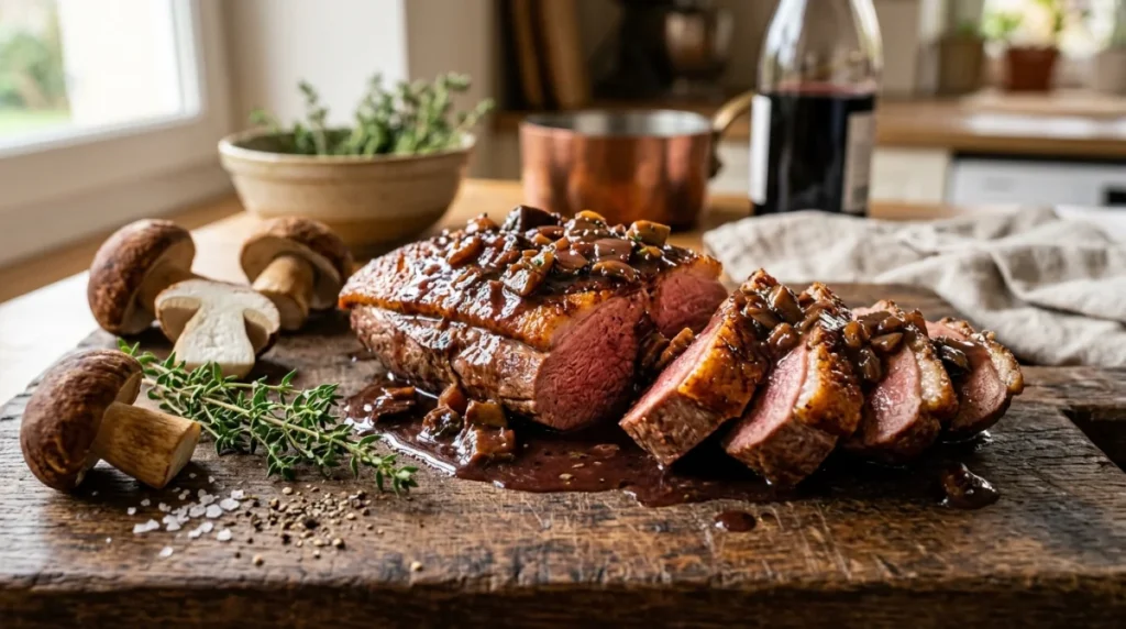 magret sauce cepes vin rouge 28c1